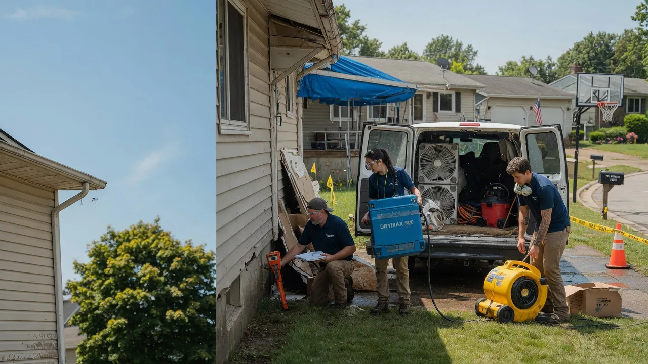 Ceiling Leak Cleanup in Gwynneville, IN near me